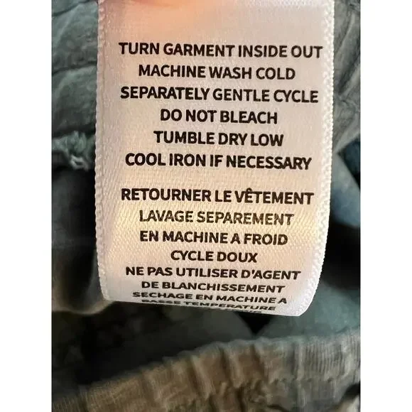 SPLENDID WOMENS XLARGE DRAWSTRING LINEN BLEND LAKESIDE JOGGER GREEN NEW